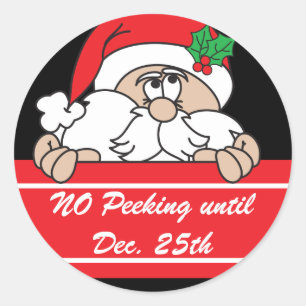 Adesivo Nenhum papai noel espreitando