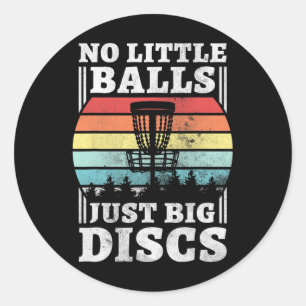 Adesivo Nenhum Pequeno Só Discos Grandes, Disc Golf Engraç
