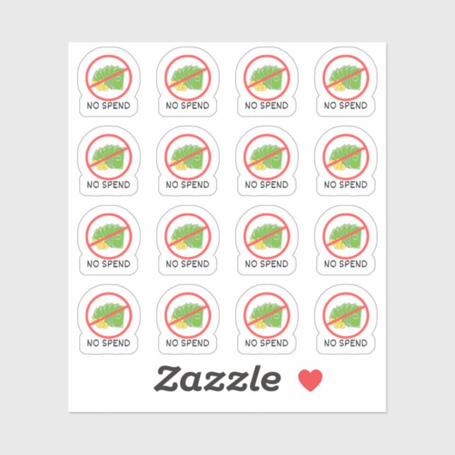 Adesivo Nenhum Planejador de Rastreamento de Orçamento de  (Folha)