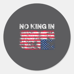 Adesivo Nenhum Rei Na América Bandeira Americana Invertida