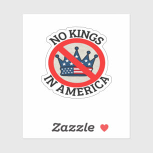 Adesivo Nenhum Rei na América Clássico Retro