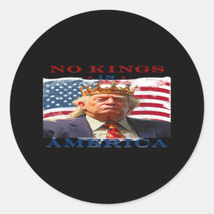 Adesivo Nenhum Rei na América Design Criativo Anti-Trump