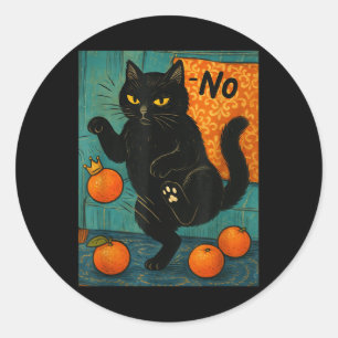 Adesivo Nenhum Rei na América Gato Preto Anti Trump Políti