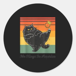 Adesivo Nenhum Rei Na América Gato Preto Gato Engraçado Ch