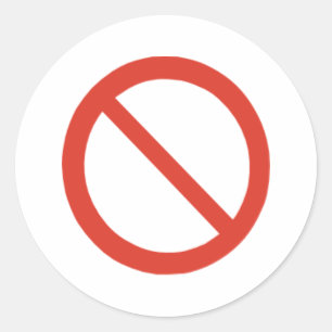 Adesivo Nenhum símbolo