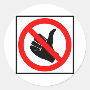 Adesivo Nenhum sinal de boleia da estrada