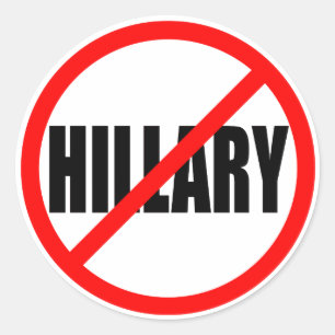 ADESIVO "NENHUMA HILLARY"