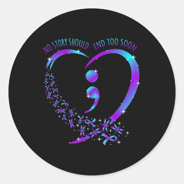 Adesivo Nenhuma história deve acabar com o apoio à conscie (Frente)