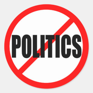 ADESIVO "NENHUMA POLÍTICA"