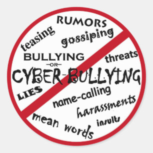 Adesivo Nenhuma Preferencialmente de Mensagem de Bullying