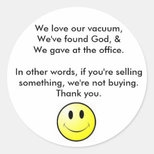 Adesivo Nenhuma solicitação