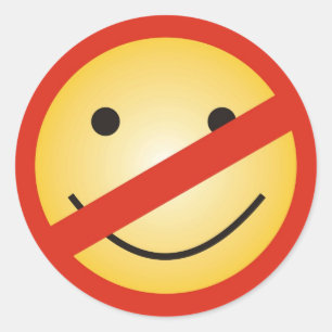 Adesivo Nenhuma zona do sorriso
