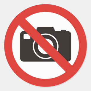 Adesivo Nenhumas fotos permitidas