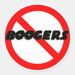 Adesivo Nenhuns Boogers