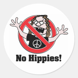 Adesivo Nenhuns hippys!