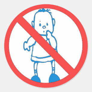 Adesivo Nenhuns miúdos permitidos