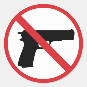 Adesivo Nenhuns revólveres