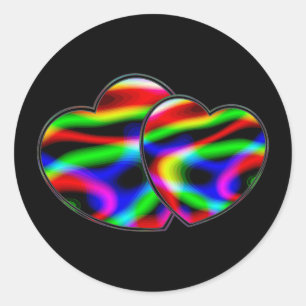 Adesivo Neon Aurora Hearts