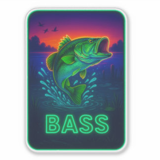 Adesivo Neon Bass Sticker