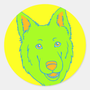 Adesivo Neon Dog
