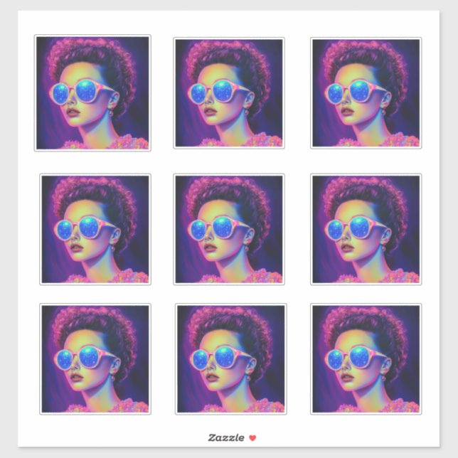 Adesivo Neon Galaxy Glamor (Folha)