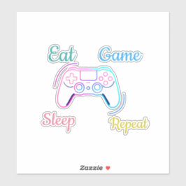 Adesivo Neon gaming design customizable