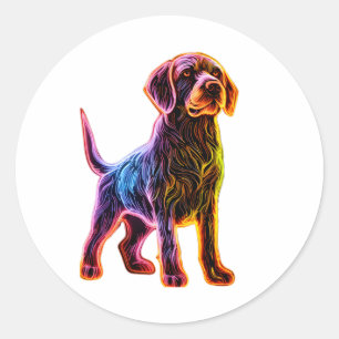 Adesivo Neon German Wirehaired Pointer