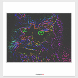Adesivo Neon Glow Cat