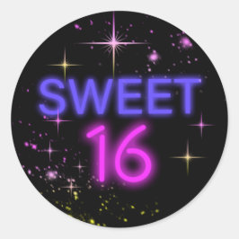 Adesivo Neon Glow Sweet 16 ID760