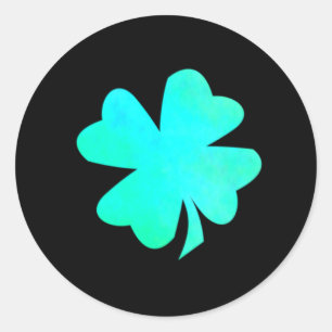 Adesivo Neon Green Blue Shamrock Stickers