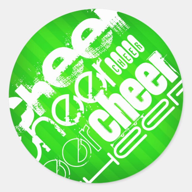 Adesivo Neon Green Stripes (Frente)