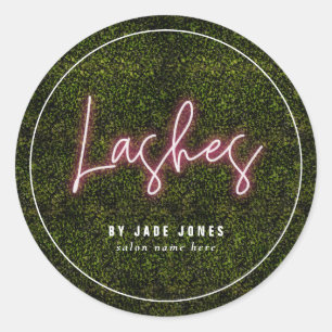 Adesivo Neon Greenery Lash Artista Cosmetólogo