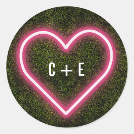 Adesivo Neon Heart Boxwood Wedding