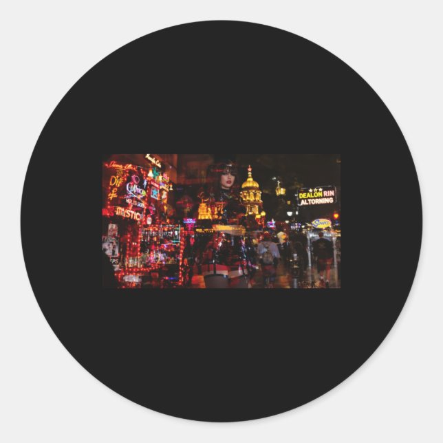 Adesivo Neon Illusion between Reality And Fantasy Sticker (Frente)