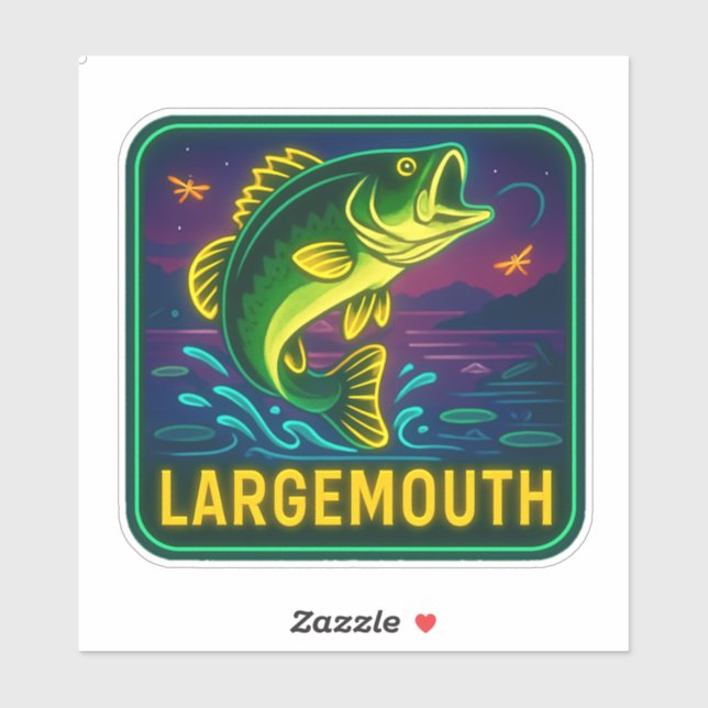 Adesivo Neon Largemouth Sticker (Folha)