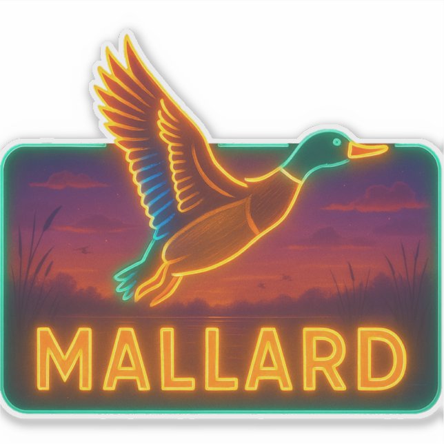 Adesivo Neon Mallard Sticker (Frente)
