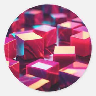 Adesivo Neon Marble Cube