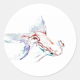 Adesivo Neon Multicolor Rainbow Fish/Goldfish/Koi
