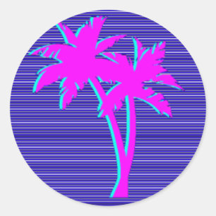 Adesivo Neon Palm Tree