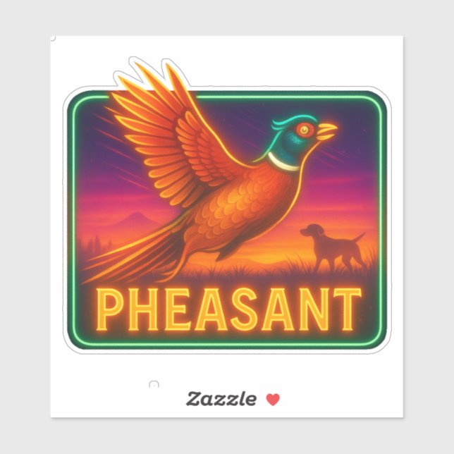 Adesivo Neon Pheasant Sticker (Folha)