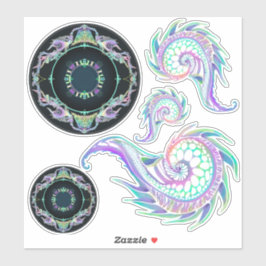 Adesivo Neon Sea Life Sketch