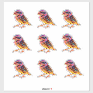 Adesivo Neon Sparrow com Acentos Brilhantes