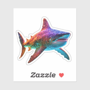 Adesivo Neon Spectrum Shark