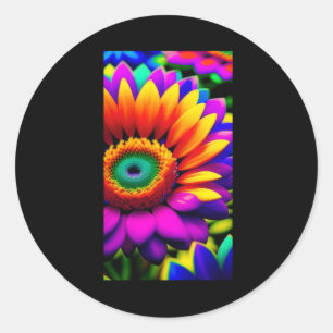 Adesivo Neon Sunflower Art Sticker
