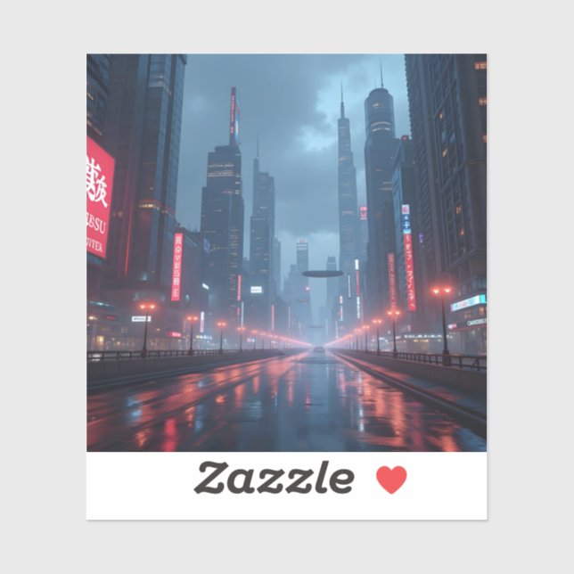 Adesivo Neon Tomorrow - Square Vinyl  (Folha)