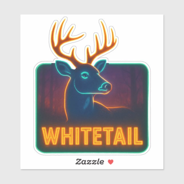 Adesivo Neon Whitetail Vinyl Sticker (Folha)