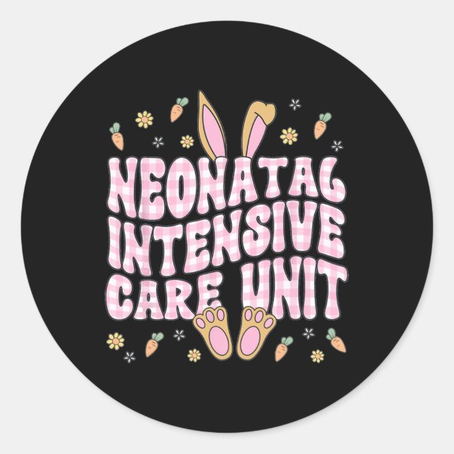 Adesivo Neonatal Intensive Care Unit Easter Bunny Nicu Nur (Frente)