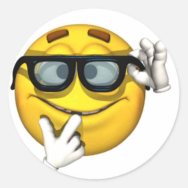 Adesivo Nerd Amarelo (Frente)