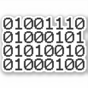 Adesivo Nerd BINÁRIO