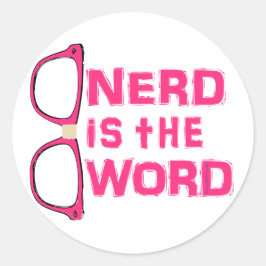 Adesivo Nerd é a palavra